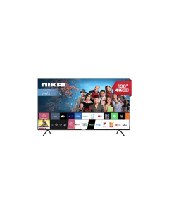  تلفزيون نيكاي ذكي 100 بوصة UHD-4K 60Hz ماجيك ريموت نظام WebOS , NIK100MEU4STN
