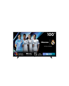  تلفزيون هايسنس ذكي 100 بوصة QLED-4K , 120 Hz OS VIDDA , 100E72N