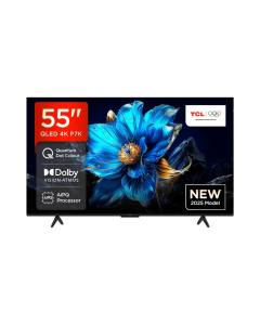  تلفزيون تي سي ال ذكي 55 بوصة QLED-4K 60Hz Game Master 3.0 Game Accelerator, HDR 10 نظام جوجل تي في , 55P7k
