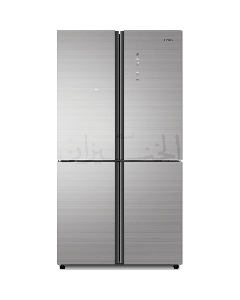 ثلاجة 4 ابواب هاير 17.8 قدم / 505 لتر HRF-550SG فضي    