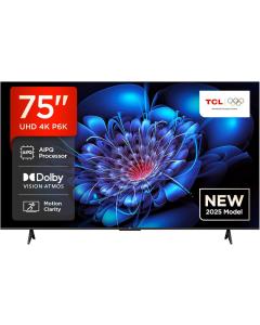  تلفزيون تي سي ال ذكي 75 بوصة UHD-4K 60HZ, HDR 10 نظام جوجل تي في ، 75P69K