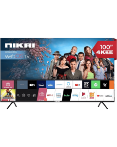  تلفزيون نيكاي ذكي 100 بوصة UHD-4K 60Hz ماجيك ريموت نظام WebOS , NIK100MEU4STN