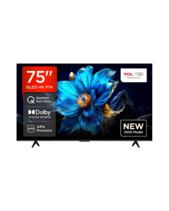  تلفزيون تي سي ال ذكي 75 بوصة QLED-4K 60Hz Game Master 3.0 Game Accelerator, HDR 10 نظام جوجل تي في , 75P7k
