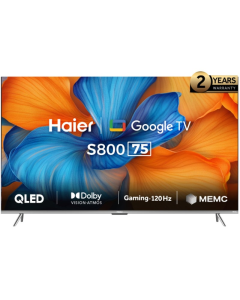  تلفزيون هاير ذكي 85 بوصة QLED-4K 60HZ Gaming نظام جوجل تي في , H85S800UX