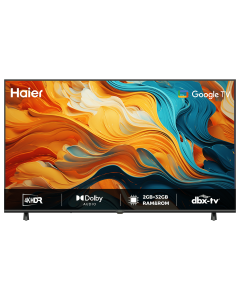  تلفزيون هاير ذكي 65 بوصة UHD-4K Google TV, 60Hz, Dolby Audio, Big Speaker, نظام جوجل تي في، H65K85FUX