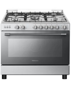  فرن غاز امان كامل توشيبا 60×90 مروحة توزيع حرارة الفرن استيل  , RL2-90G5GE(MR)-SA