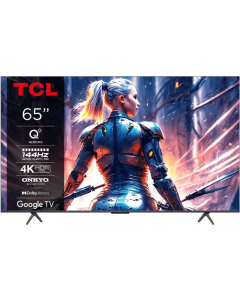  تلفزيون تي سي ال ذكي 65 بوصة QLED-4K 144Hz جيم ماستر برو DLG 240Hz نظام صوتي Onkyo دولبي نظام جوجل تي في , 65T8B