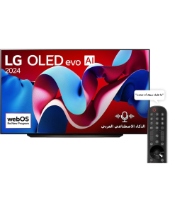 تلفزيون إل جي OLED evo الذكي 65 بوصة – 4K C4 مع الذكاء الاصطناعي، 120 هرتز، ريموت سحري، دولبي فيجن، نظام webOS24،  OLED65C46LA