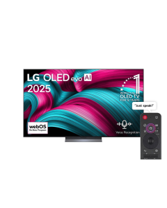 تلفزيون إل جي الذكي، مقاس 77 بوصة، بتقنية OLED-4K evo، يتميز بمعالج α9 AI من الجيل الثامن، يدعم تقنية دولبي فيجين ودولي آتموس ، وتردد 144 هرتز مع تقنية ، بنظام التشغيل WebOS , OLED77C56LA